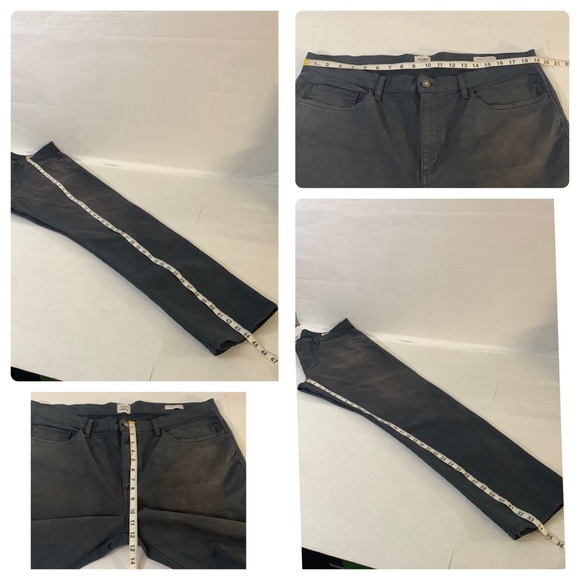 FLINT AND TINDER Straight Fit Jeans, Washed Gray Sz. 38 x 34/EUC - Picture 9 of 15